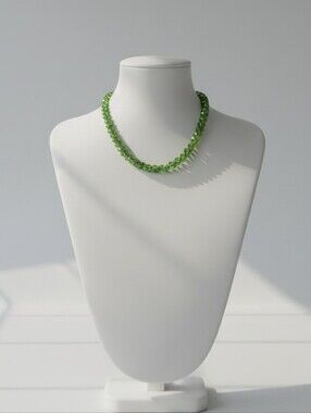 NWT Elegant Green Delica Beaded Necklace